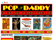 Tablet Screenshot of popdaddyvintage.com